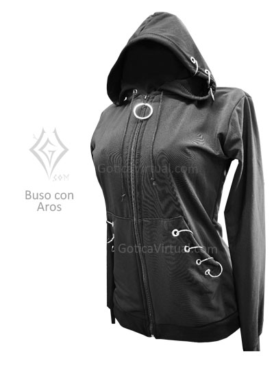 sacos aros capocha hoodie metalro rockero negro gotico cuenca guayaquil esmeralda quito ecuador tienda femenina dark